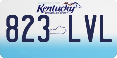 KY license plate 823LVL