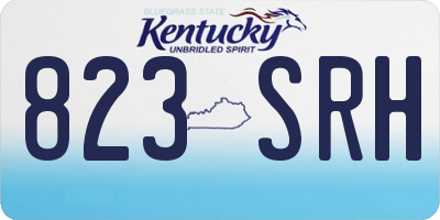 KY license plate 823SRH