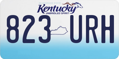 KY license plate 823URH