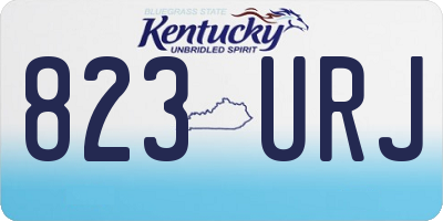KY license plate 823URJ