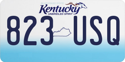 KY license plate 823USQ