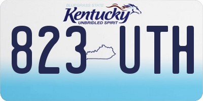 KY license plate 823UTH