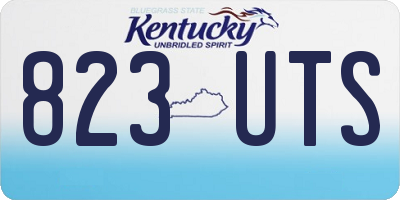 KY license plate 823UTS
