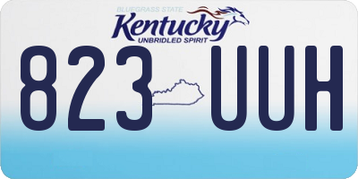 KY license plate 823UUH
