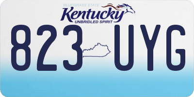 KY license plate 823UYG