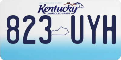 KY license plate 823UYH