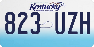 KY license plate 823UZH