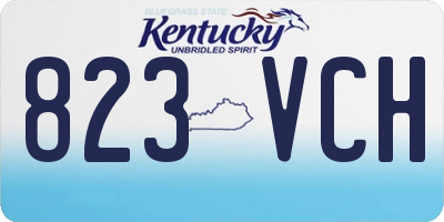 KY license plate 823VCH