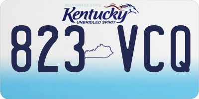 KY license plate 823VCQ