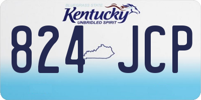 KY license plate 824JCP