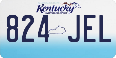 KY license plate 824JEL
