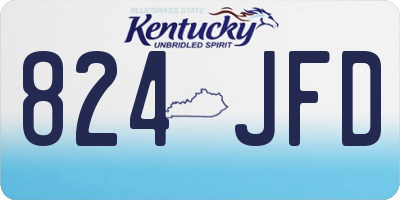 KY license plate 824JFD