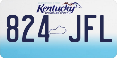 KY license plate 824JFL