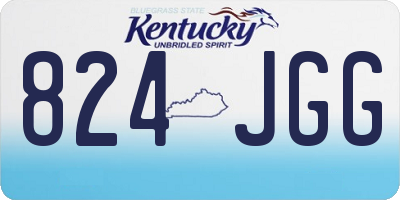 KY license plate 824JGG