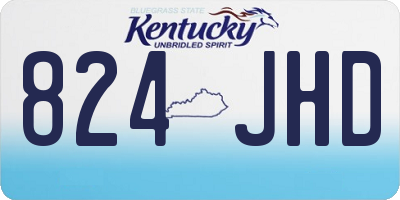 KY license plate 824JHD