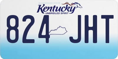 KY license plate 824JHT
