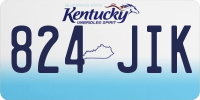 KY license plate 824JIK