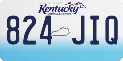 KY license plate 824JIQ