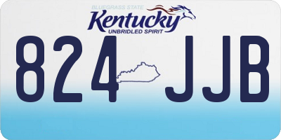 KY license plate 824JJB