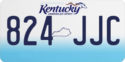 KY license plate 824JJC