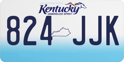 KY license plate 824JJK