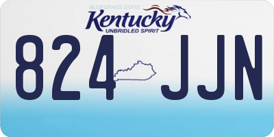KY license plate 824JJN