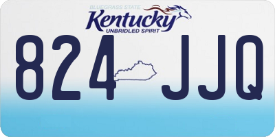 KY license plate 824JJQ