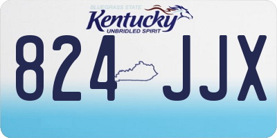 KY license plate 824JJX