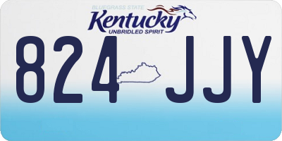 KY license plate 824JJY