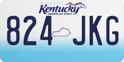 KY license plate 824JKG