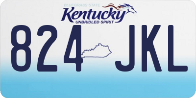 KY license plate 824JKL