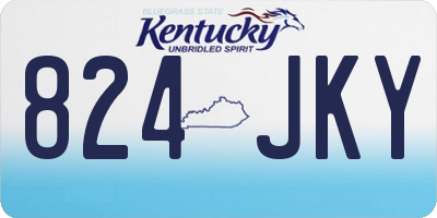 KY license plate 824JKY