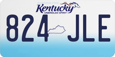 KY license plate 824JLE