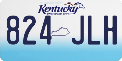 KY license plate 824JLH