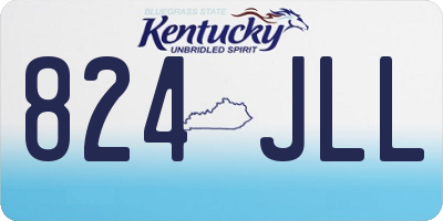 KY license plate 824JLL
