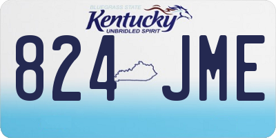 KY license plate 824JME