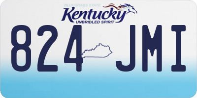 KY license plate 824JMI
