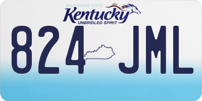 KY license plate 824JML
