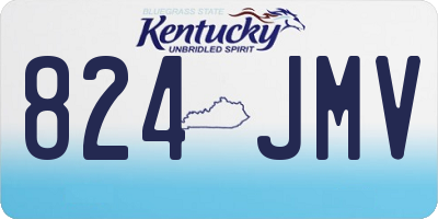 KY license plate 824JMV