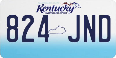 KY license plate 824JND