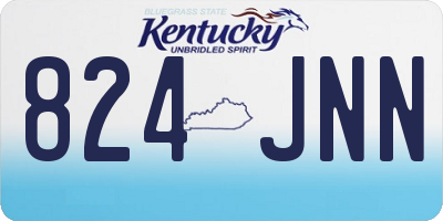 KY license plate 824JNN