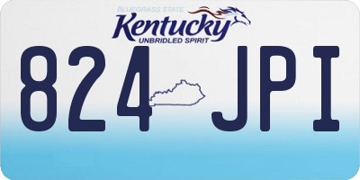 KY license plate 824JPI