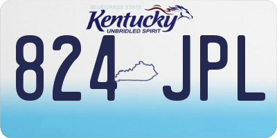 KY license plate 824JPL