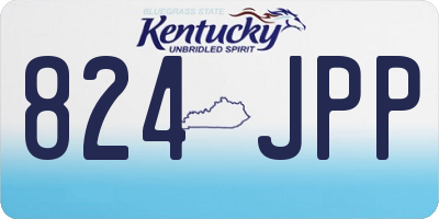 KY license plate 824JPP