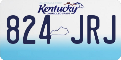 KY license plate 824JRJ