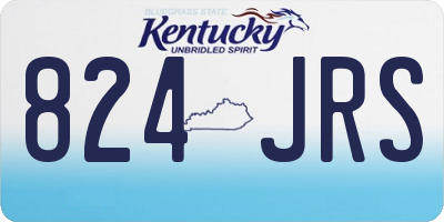 KY license plate 824JRS