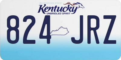 KY license plate 824JRZ