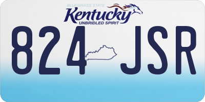 KY license plate 824JSR