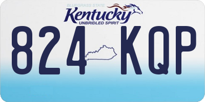 KY license plate 824KQP