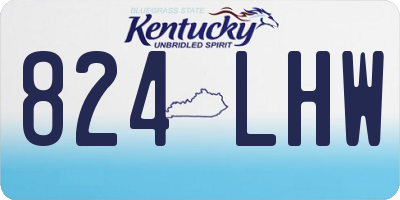 KY license plate 824LHW